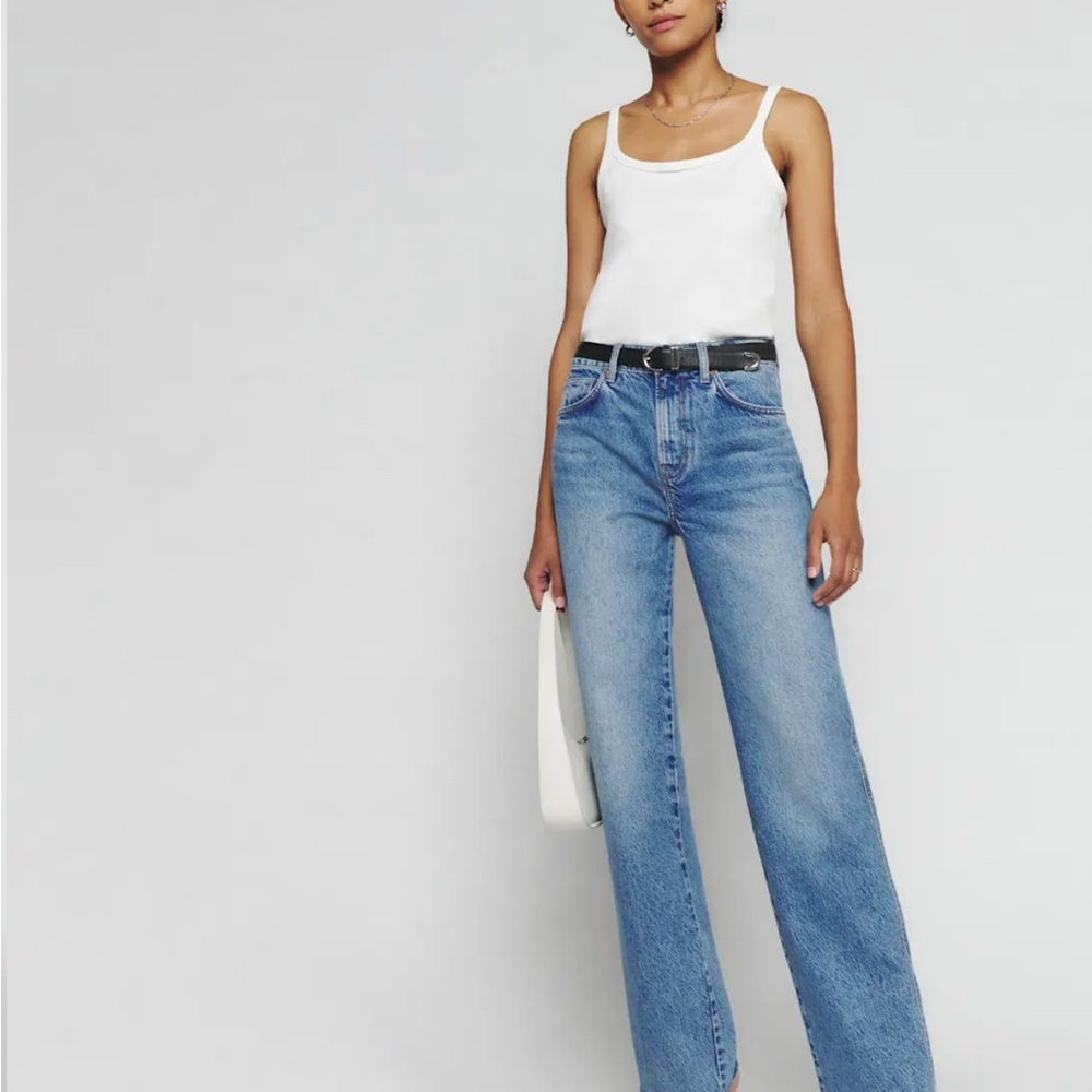 Reformation Val 90s Mid Rise Straight Leg Jeans size 31